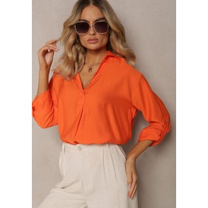 Pomarańczowa bluzka Renee w stylu casual