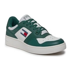 Zielone buty sportowe Tommy Jeans w sportowym stylu