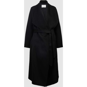 Czarny płaszcz Ivy Oak z bawełny w stylu casual bez kaptura