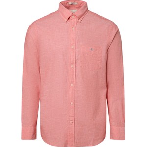 Różowa koszula Gant z bawełny