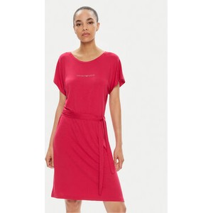Czerwona sukienka Emporio Armani mini w stylu casual z krótkim rękawem