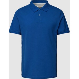 Niebieska koszulka polo S.Oliver w stylu casual z bawełny