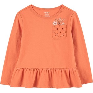 Pomarańczowa bluzka dziecięca Carter's dla dziewczynek