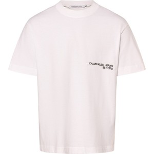 T-shirt Calvin Klein w stylu casual z krótkim rękawem z nadrukiem