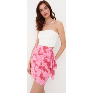 Różowa spódnica Mohito mini w stylu casual