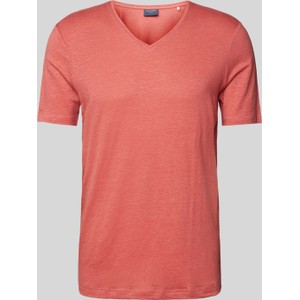 Pomarańczowy t-shirt Olymp Level Five w stylu casual