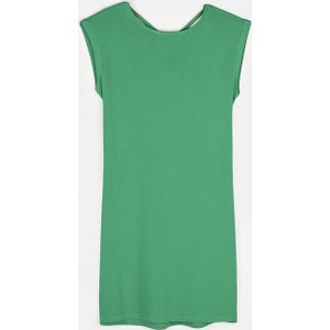 Zielona sukienka Gate prosta bez rękawów mini
