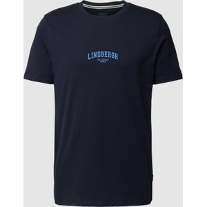 Niebieski t-shirt Peek&Cloppenburg w młodzieżowym stylu z krótkim rękawem