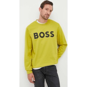 Żółta bluza Hugo Boss z nadrukiem