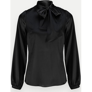 Czarna bluzka Molton z długim rękawem z jedwabiu