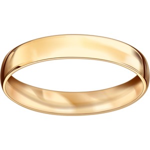 YES Obrączka złota klasyczna polerowana (szerokość 4 mm)