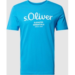 T-shirt S.Oliver z nadrukiem z krótkim rękawem