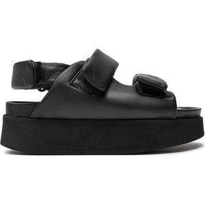 Czarne sandały Inuikii w stylu casual na platformie