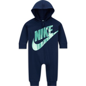 Pajacyk z zamkiem na całej długości dla niemowląt (9–12 M) Nike - Niebieski