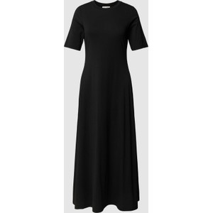 Czarna sukienka Marc O'Polo prosta z bawełny midi