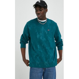 Zielona bluza Levis w młodzieżowym stylu z bawełny