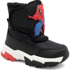 Czarne buty dziecięce zimowe Spiderman Ultimate
