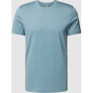 Niebieski t-shirt Christian Berg w stylu casual z bawełny