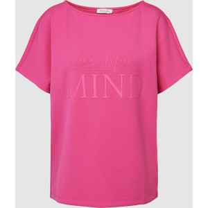 Różowy t-shirt Christian Berg Woman z krótkim rękawem