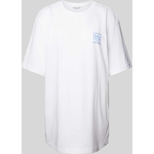 T-shirt Tom Tailor Denim z okrągłym dekoltem w młodzieżowym stylu z krótkim rękawem