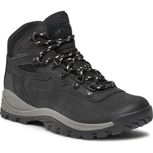 Czarne buty trekkingowe Columbia z płaską podeszwą sznurowane