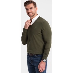 Sweter Ombre w stylu casual ze stójką
