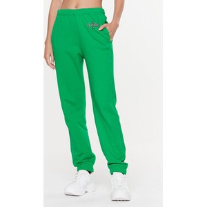 Zielone spodnie sportowe Chiara Ferragni z dresówki