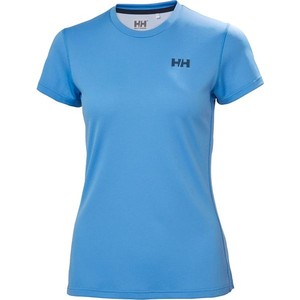 Niebieski t-shirt Helly Hansen z okrągłym dekoltem w sportowym stylu