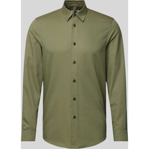 Zielona koszula Drykorn z bawełny z klasycznym kołnierzykiem