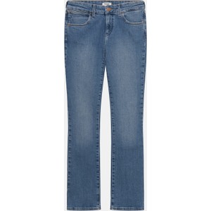 Niebieskie jeansy Wrangler w stylu casual z jeansu