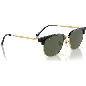 Okulary przeciwsłoneczne Ray-Ban New Clubmaster 0RJ9116S 100/71 Gold/Black/Green