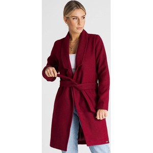 Czerwony płaszcz Fokus w stylu casual
