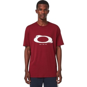 Czerwony t-shirt Oakley z krótkim rękawem