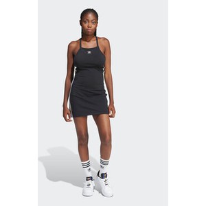 Sukienka Adidas z okrągłym dekoltem na ramiączkach w sportowym stylu