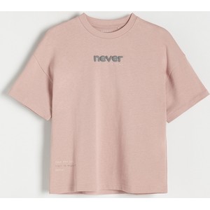 Różowa koszulka dziecięca Reserved