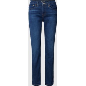 Granatowe jeansy Levis w stylu casual z bawełny