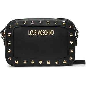 Czarna torebka Love Moschino matowa na ramię w młodzieżowym stylu
