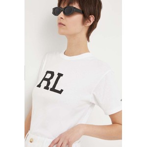 T-shirt POLO RALPH LAUREN z okrągłym dekoltem w młodzieżowym stylu