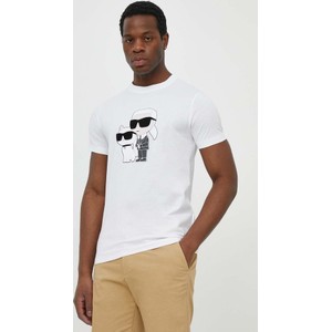 T-shirt Karl Lagerfeld z bawełny w młodzieżowym stylu
