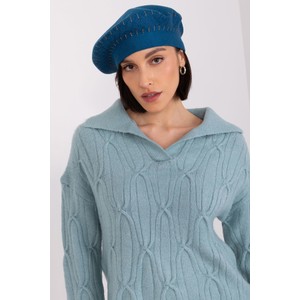 Niebieska czapka Wool Fashion Italia