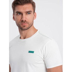 T-shirt Ombre w stylu casual z krótkim rękawem z bawełny