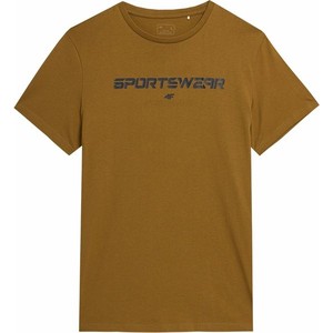 Pomarańczowy t-shirt 4F z bawełny