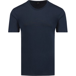 Granatowy t-shirt Haglöfs z bawełny z krótkim rękawem