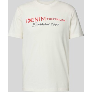 T-shirt Tom Tailor Denim w młodzieżowym stylu z bawełny