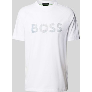 T-shirt Hugo Boss w młodzieżowym stylu z bawełny z krótkim rękawem