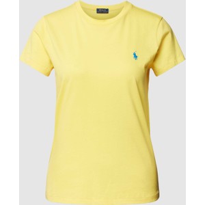 Żółty t-shirt POLO RALPH LAUREN z bawełny