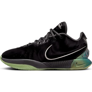 Czarne buty sportowe Nike z tkaniny w sportowym stylu sznurowane