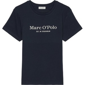 Bluzka Marc O'Polo w młodzieżowym stylu z krótkim rękawem z okrągłym dekoltem