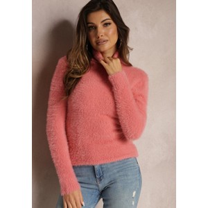 Różowy sweter Renee z wełny