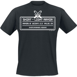 Czarny t-shirt Emp z bawełny z krótkim rękawem